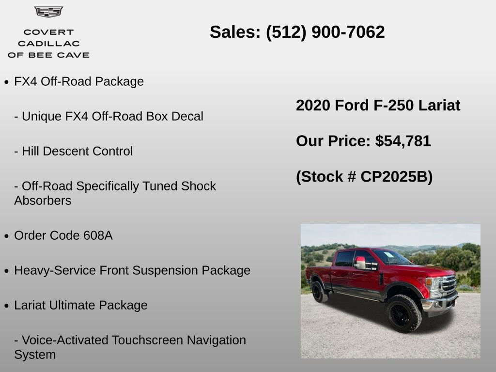 Used 2020 Ford F250 Lariat w/ Lariat Ultimate Package AWD/4WD image 6