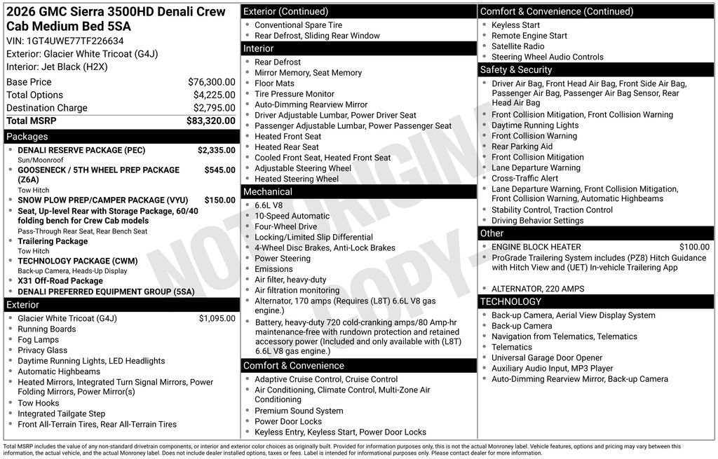 New 2026 GMC Sierra 3500 Denali w/ Denali Reserve Package image 5