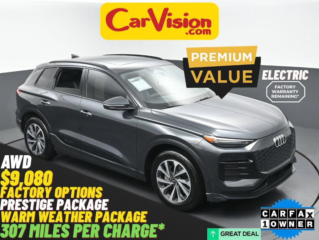 Used 2025 Audi Q6 e-tron Prestige w/ Black Warm Weather Package