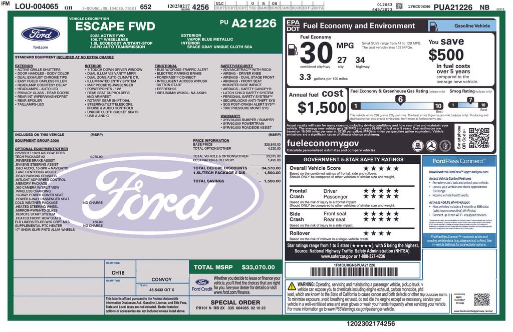 Used 2023 Ford Escape Active w/ Tech Pack #2 image 35