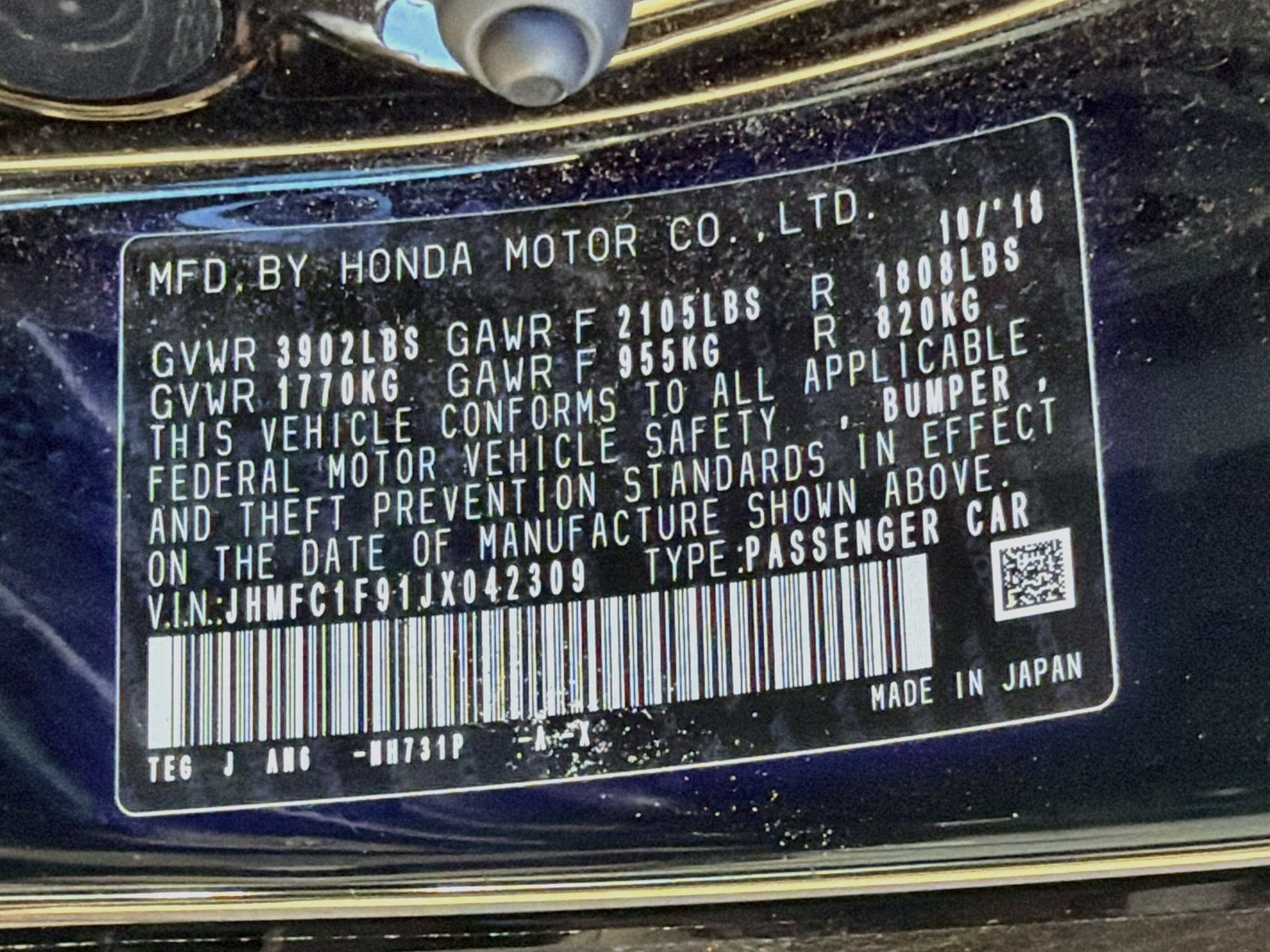 Used 2018 Honda Civic Touring image 43