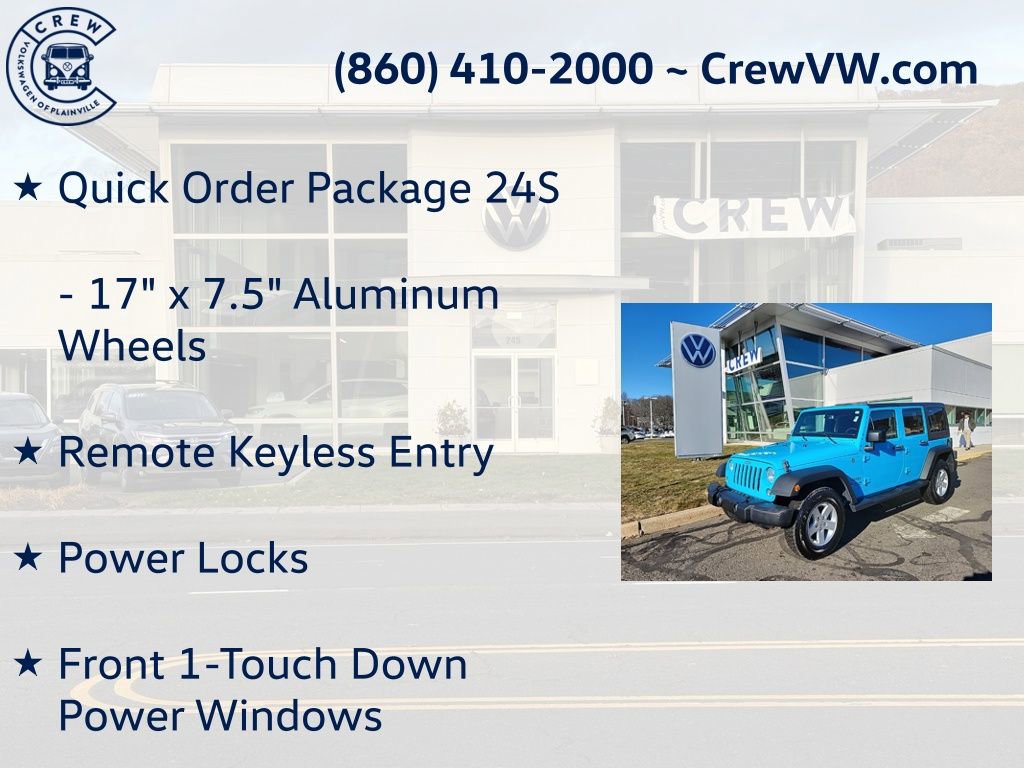 Used 2017 Jeep Wrangler Unlimited Sport w/ Quick Order Package 24S image 18