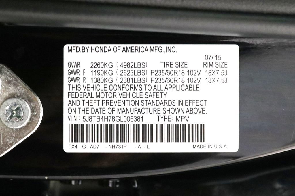 Used 2016 Acura RDX AWD w/ Advance Package image 27