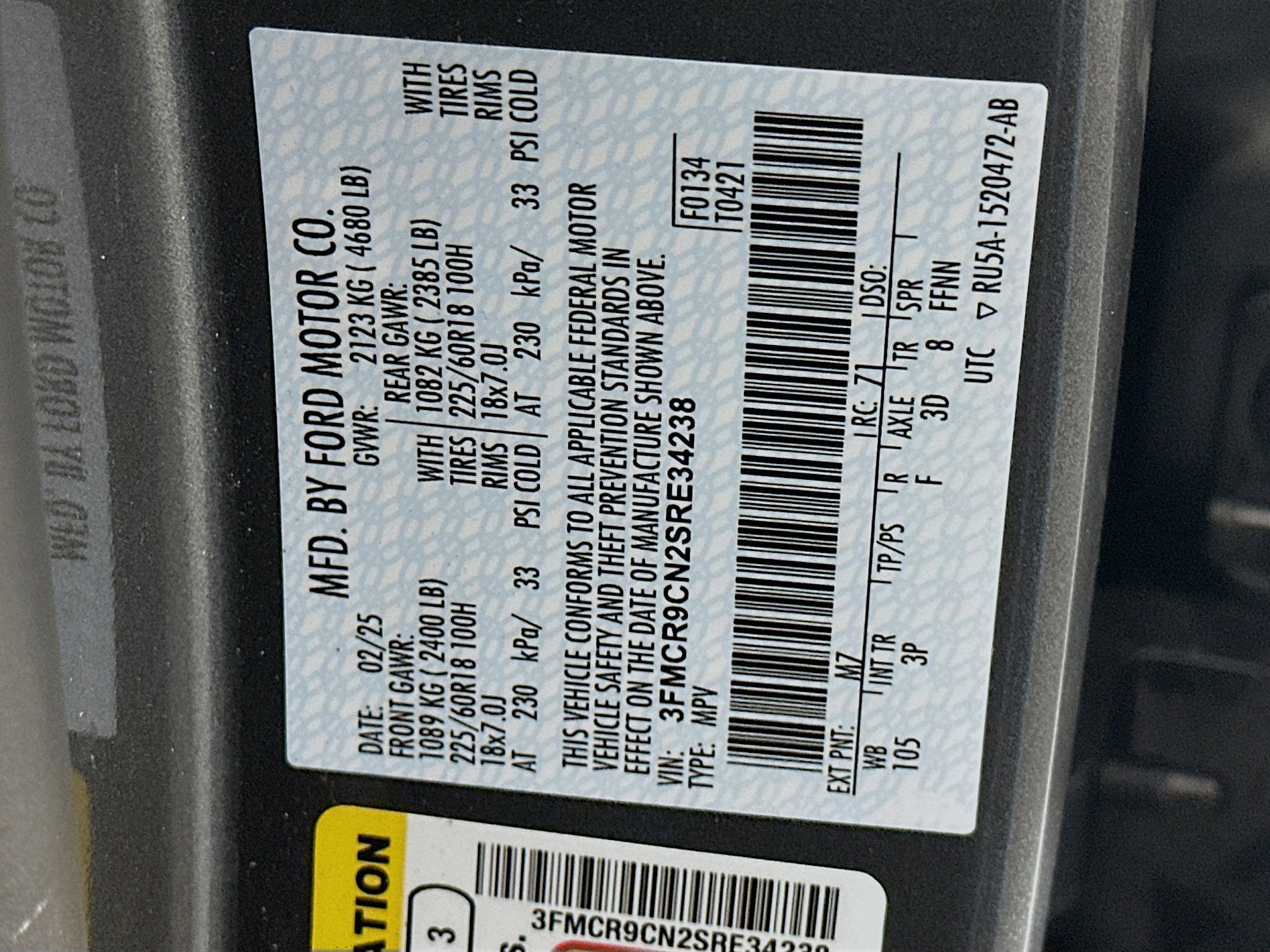 Used 2025 Ford Bronco Sport Outer Banks w/ Outer Banks Tech Package+ AWD/4WD image 12