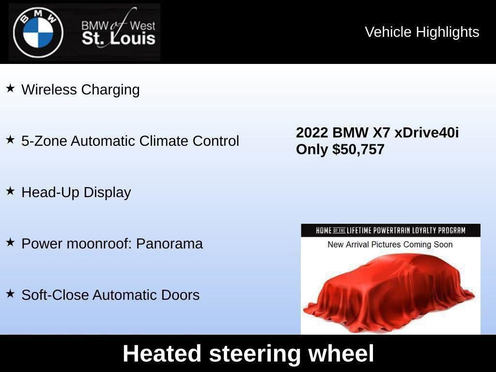 Used 2022 BMW X7 xDrive40i w/ Premium Package image 42