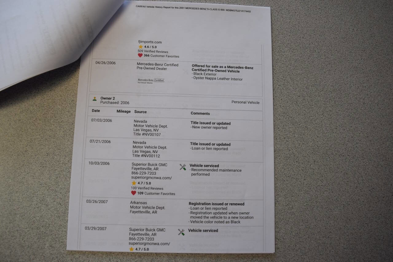 Used 2001 Mercedes-Benz S 500 image 78