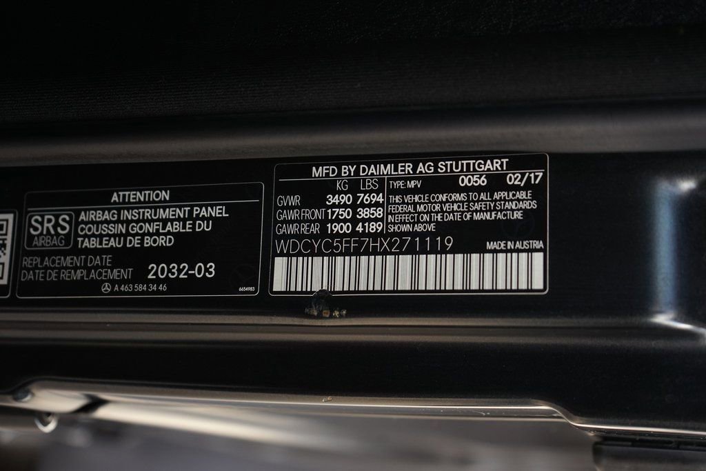 Used 2017 Mercedes-Benz G 550 Squared image 36
