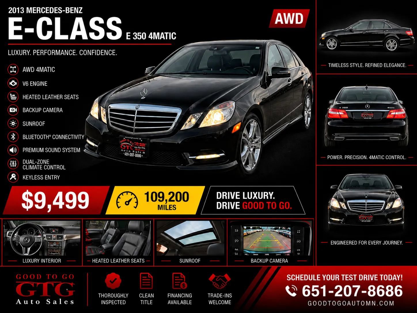 Used 2013 Mercedes-Benz E 350 4MATIC Sedan