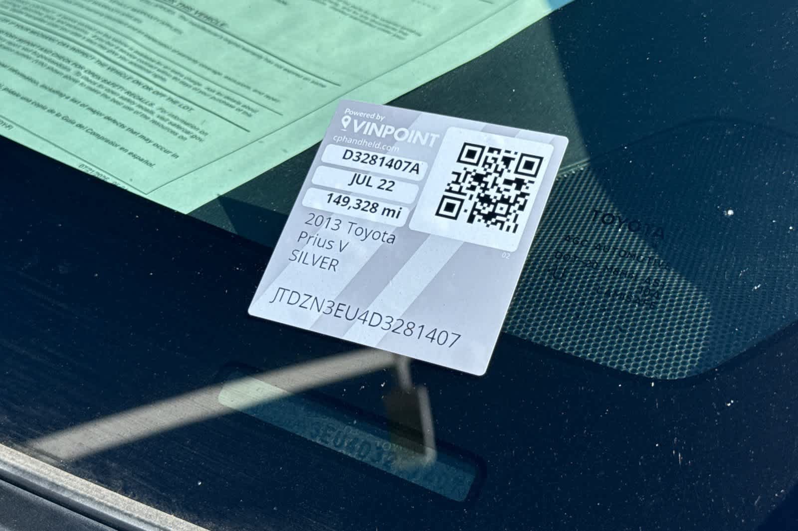 Used 2013 Toyota Prius V Two FWD image 26