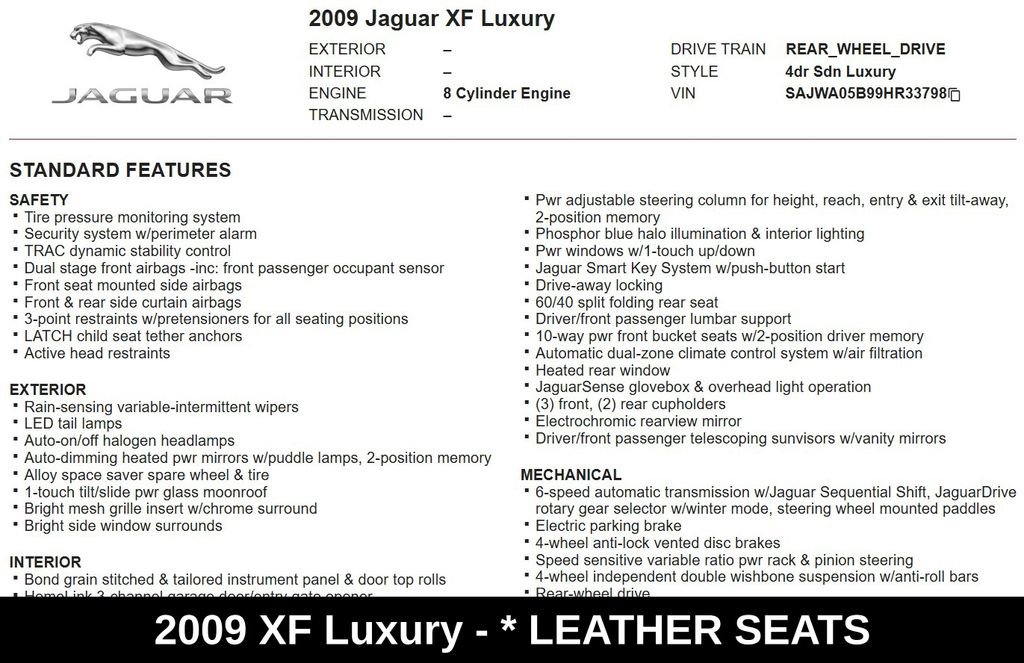 Used 2009 Jaguar XF Luxury image 9