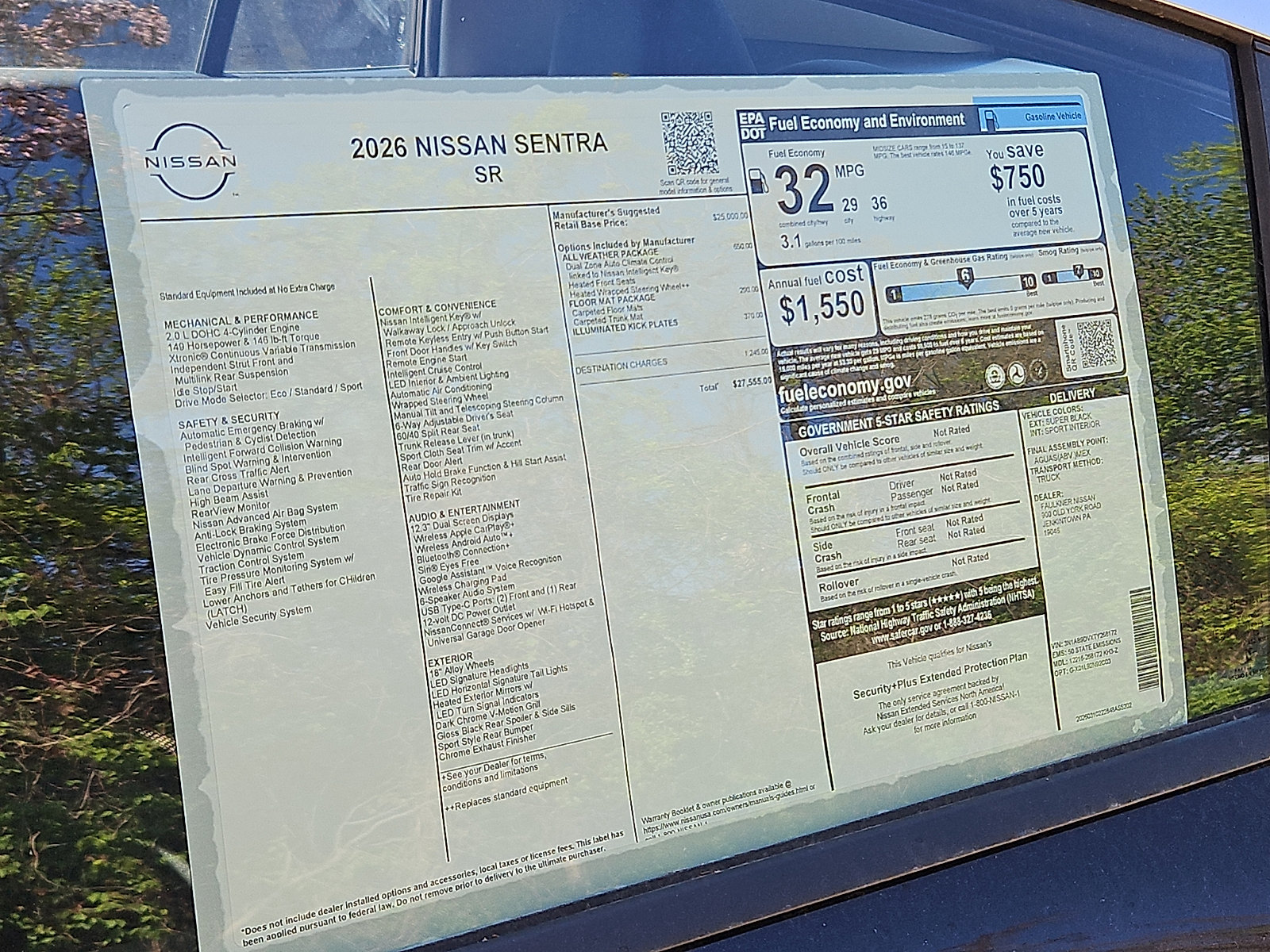 New 2026 Nissan Sentra SR w/ SR All Weather Package FWD image 20