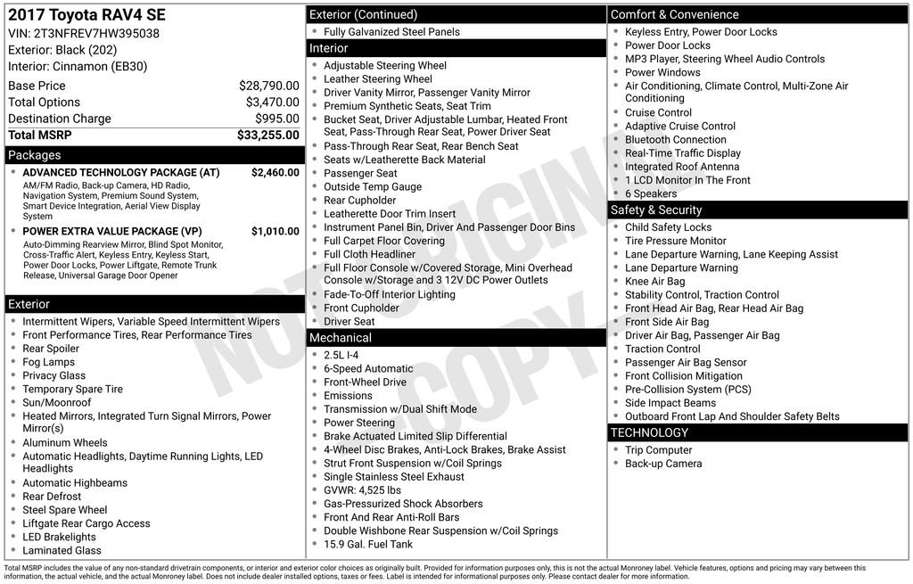 Used 2017 Toyota RAV4 SE w/ Advanced Technology Package video 2