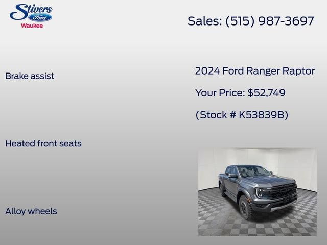 Certified 2024 Ford Ranger Raptor AWD/4WD image 16