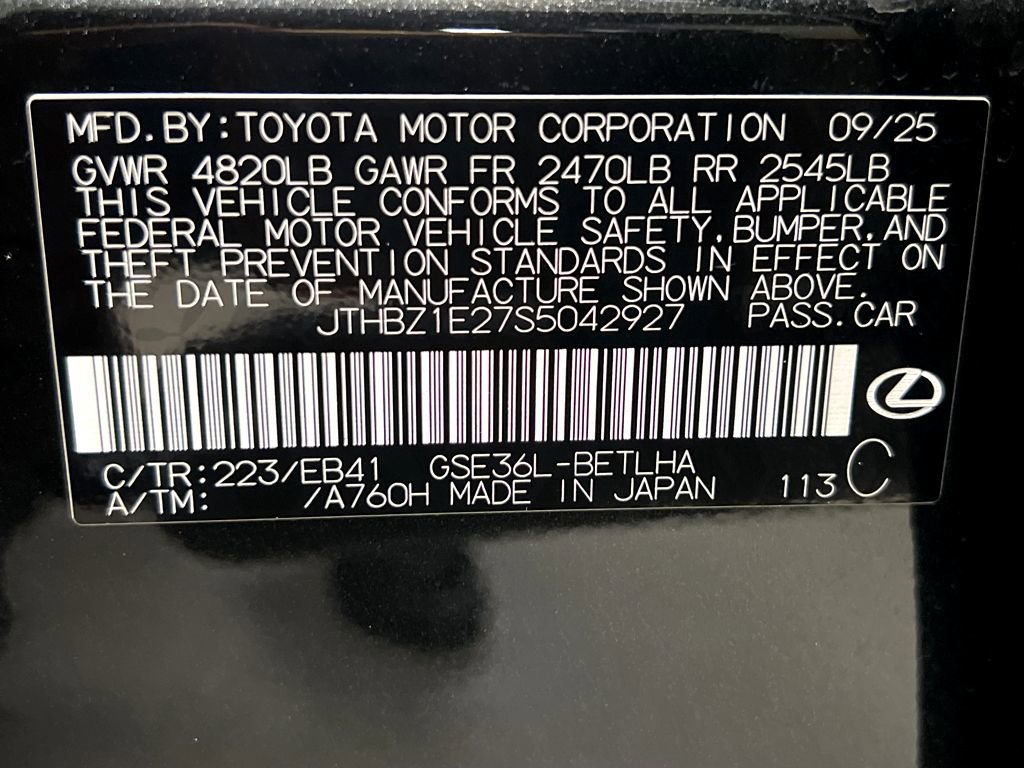 Certified 2025 Lexus IS 350 F Sport w/ Navigation Package image 27