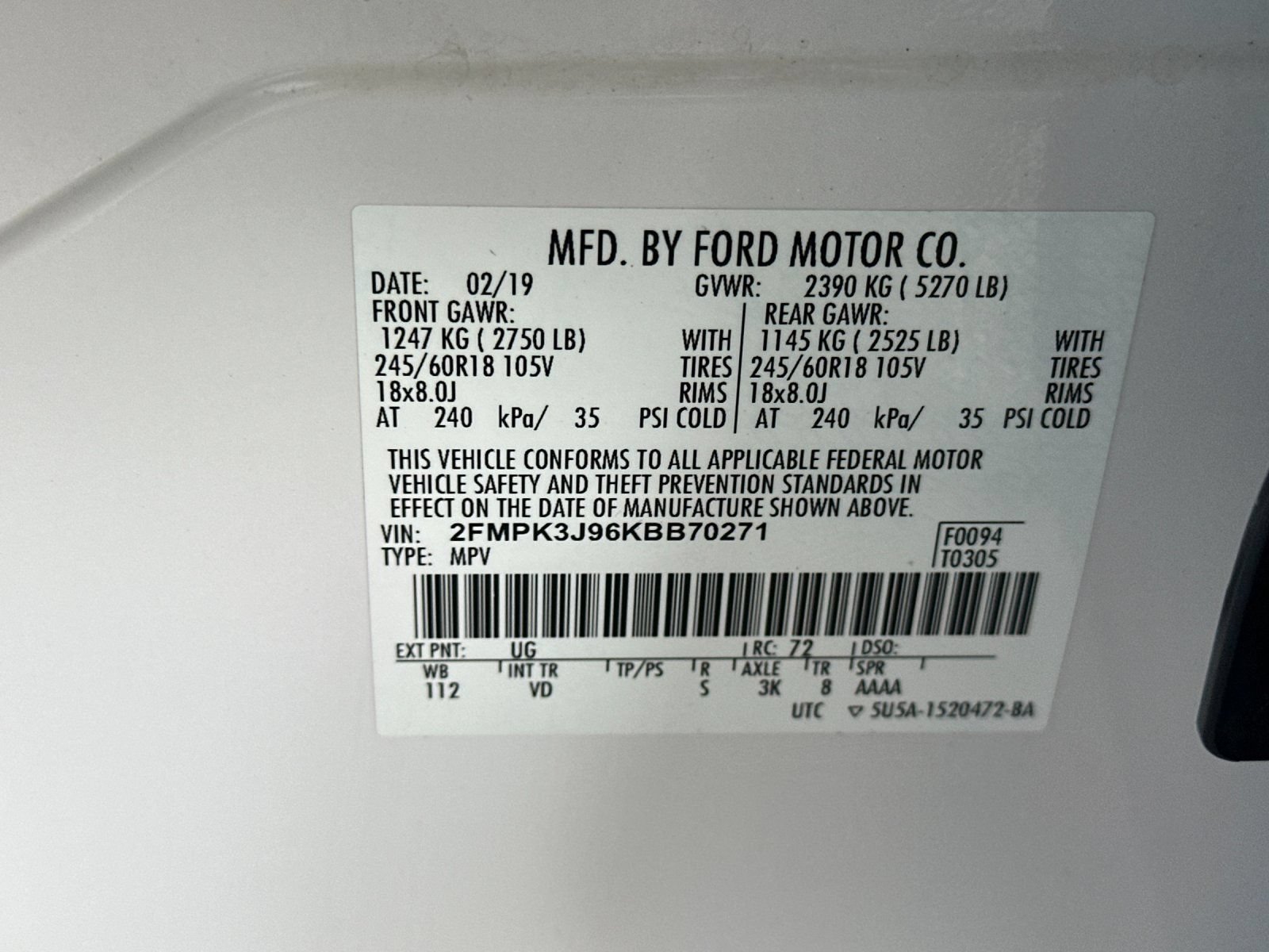 Used 2019 Ford Edge SEL FWD image 27
