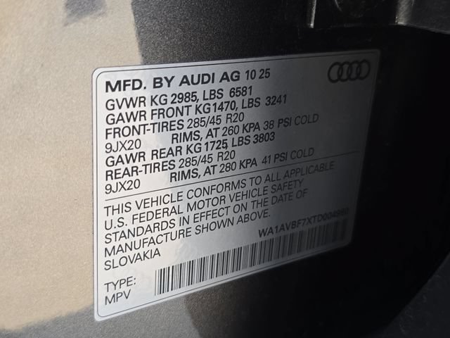 Certified 2026 Audi Q7 3.0T Premium w/ Convenience Plus Package AWD/4WD image 37