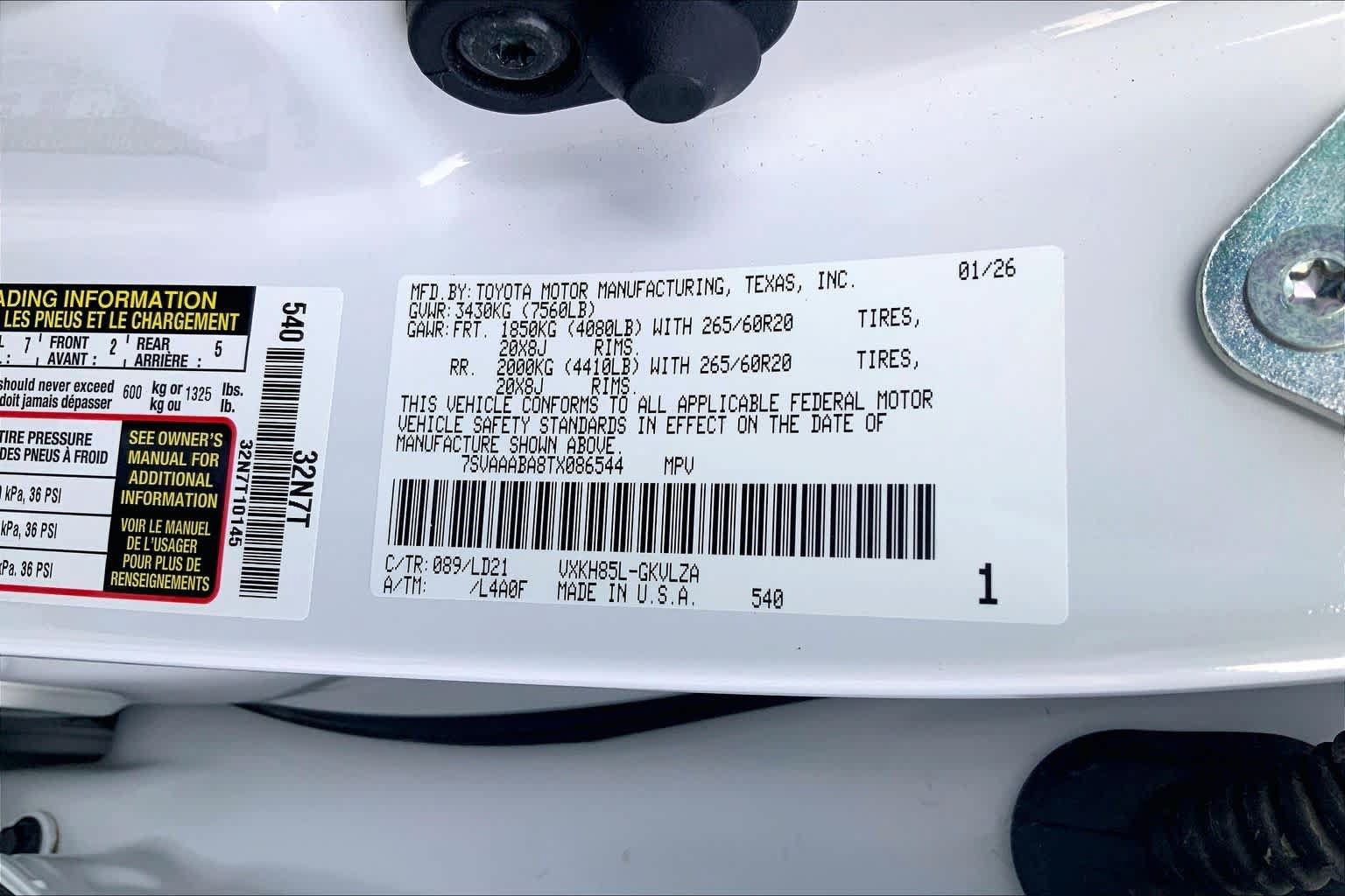 Used 2026 Toyota Sequoia Limited AWD/4WD image 30
