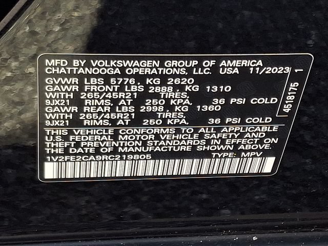 Used 2024 Volkswagen Atlas Cross Sport SEL Premium R-Line AWD/4WD image 27