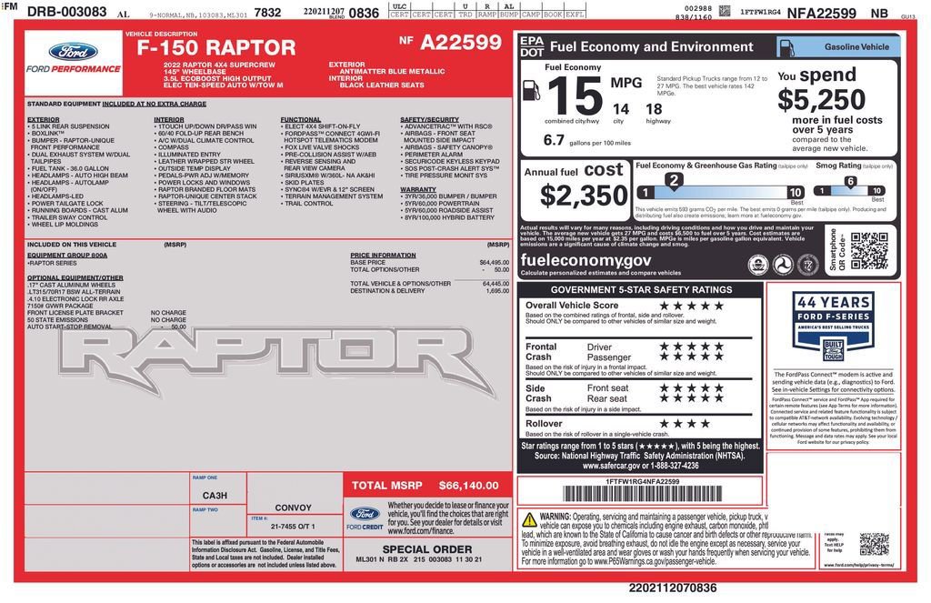 Used 2022 Ford F150 Raptor image 4