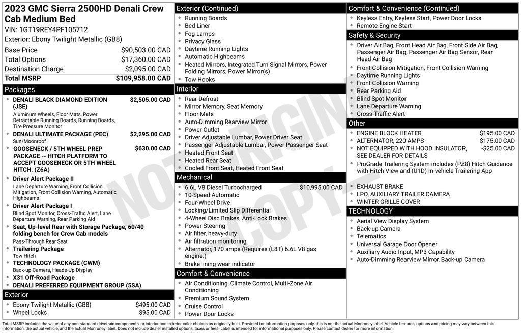 Used 2023 GMC Sierra 2500 Denali w/ Denali Black Diamond Edition image 6