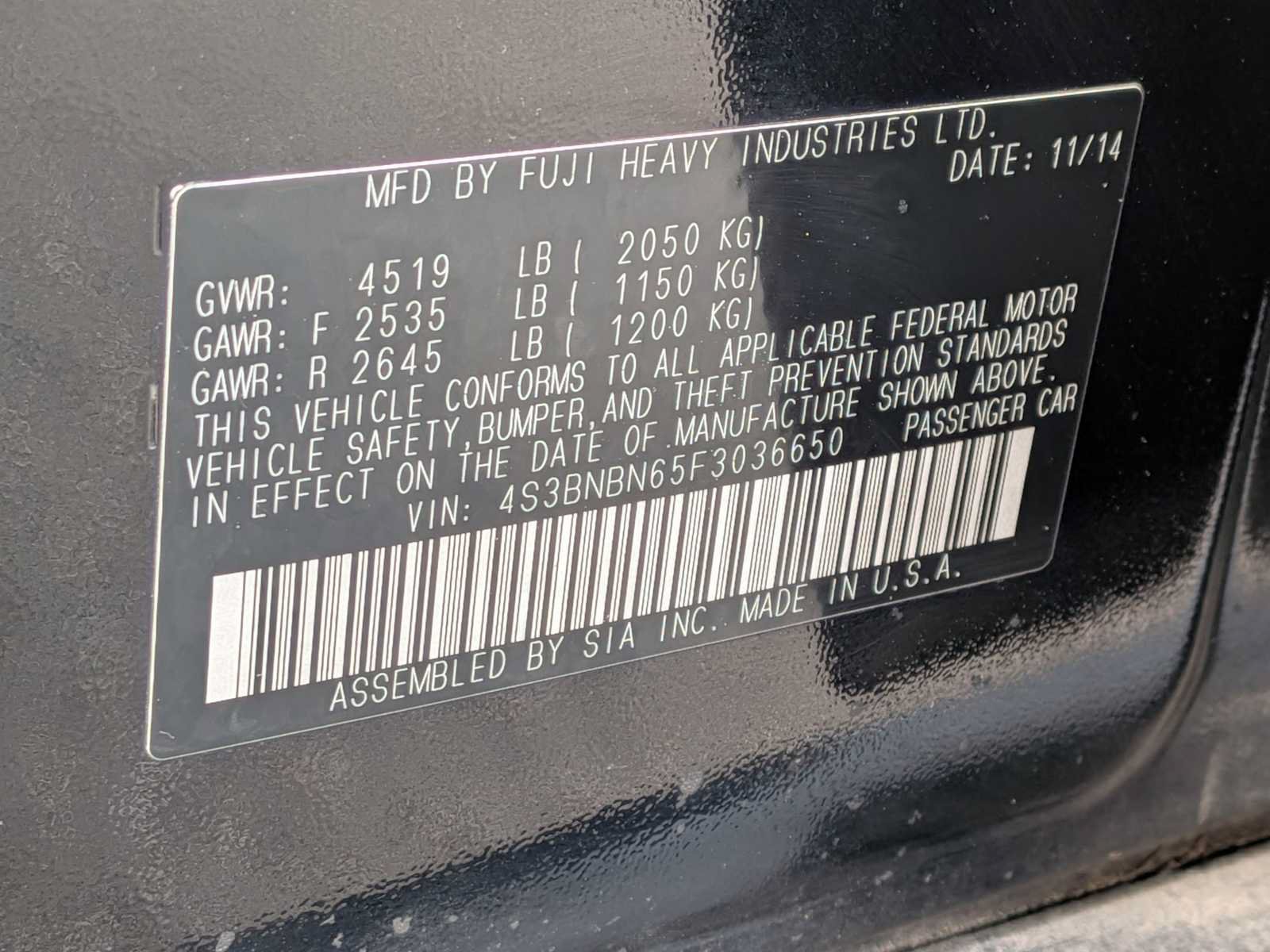Used 2015 Subaru Legacy 2.5i Limited AWD/4WD image 31