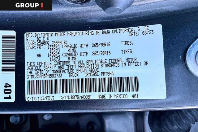 Certified 2023 Toyota Tacoma TRD Off-Road image 37