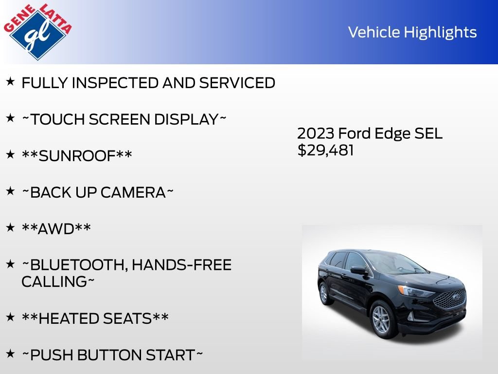 Certified 2023 Ford Edge SEL w/ Convenience Package AWD/4WD image 35