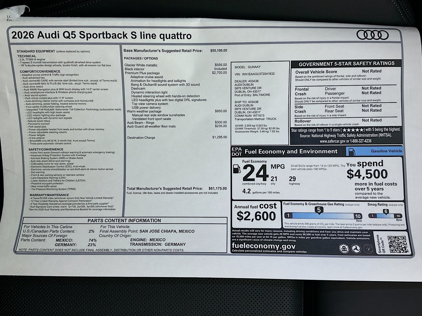 New 2026 Audi Q5 Premium Plus AWD/4WD image 48