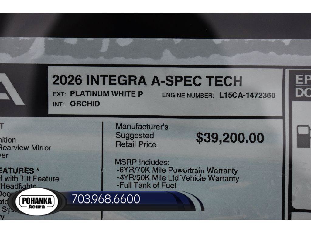 New 2026 Acura Integra A-Spec FWD image 38