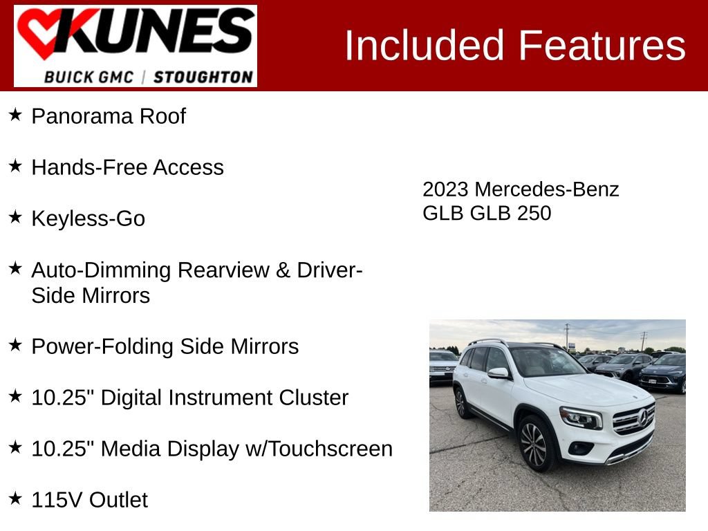 Used 2023 Mercedes-Benz GLB 250 4MATIC w/ Premium Package image 3