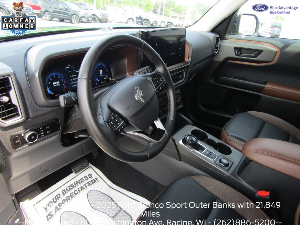 Certified 2025 Ford Bronco Sport Outer Banks w/ Outer Banks Tech Package+ AWD/4WD image 15