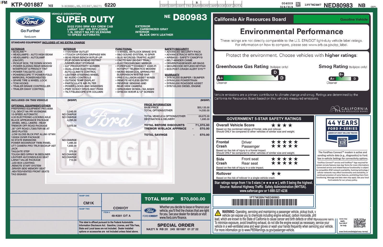 Used 2022 Ford F250 Lariat w/ Tremor Off-Road Package image 38