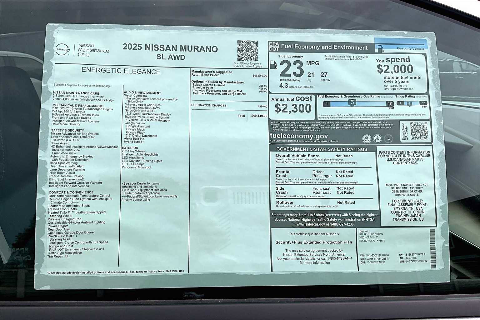 New 2025 Nissan Murano SL image 19