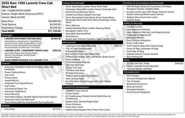 Used 2026 RAM 1500 Laramie AWD/4WD image 33