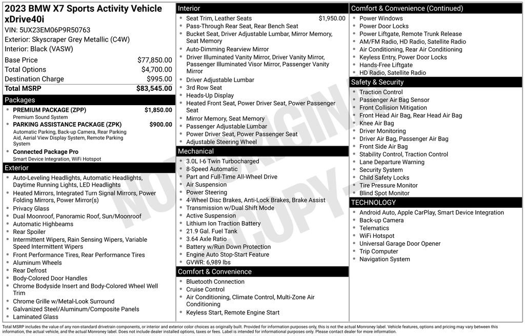 Used 2023 BMW X7 xDrive40i image 23