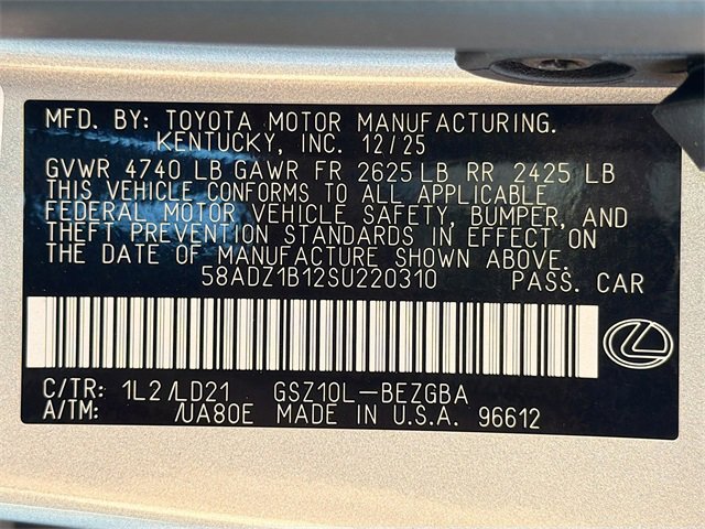 New 2025 Lexus ES 350 w/ Premium Package image 43