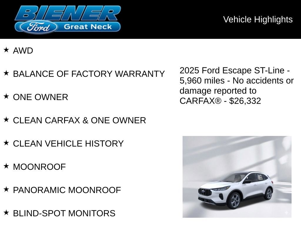 Used 2025 Ford Escape ST-Line w/ Cold Weather Package image 9