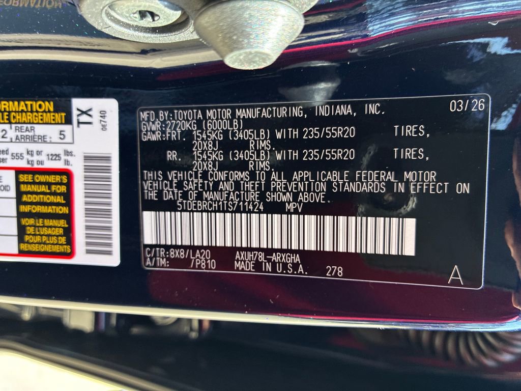 New 2026 Toyota Highlander Platinum image 51