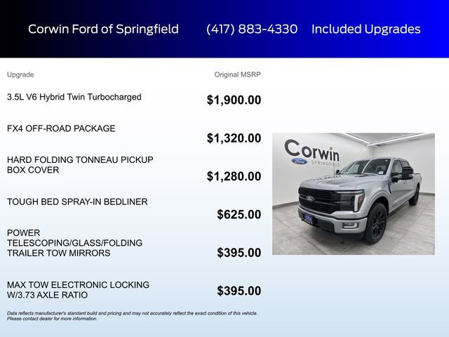 Certified 2025 Ford F150 Platinum w/ FX4 Off-Road Package image 6