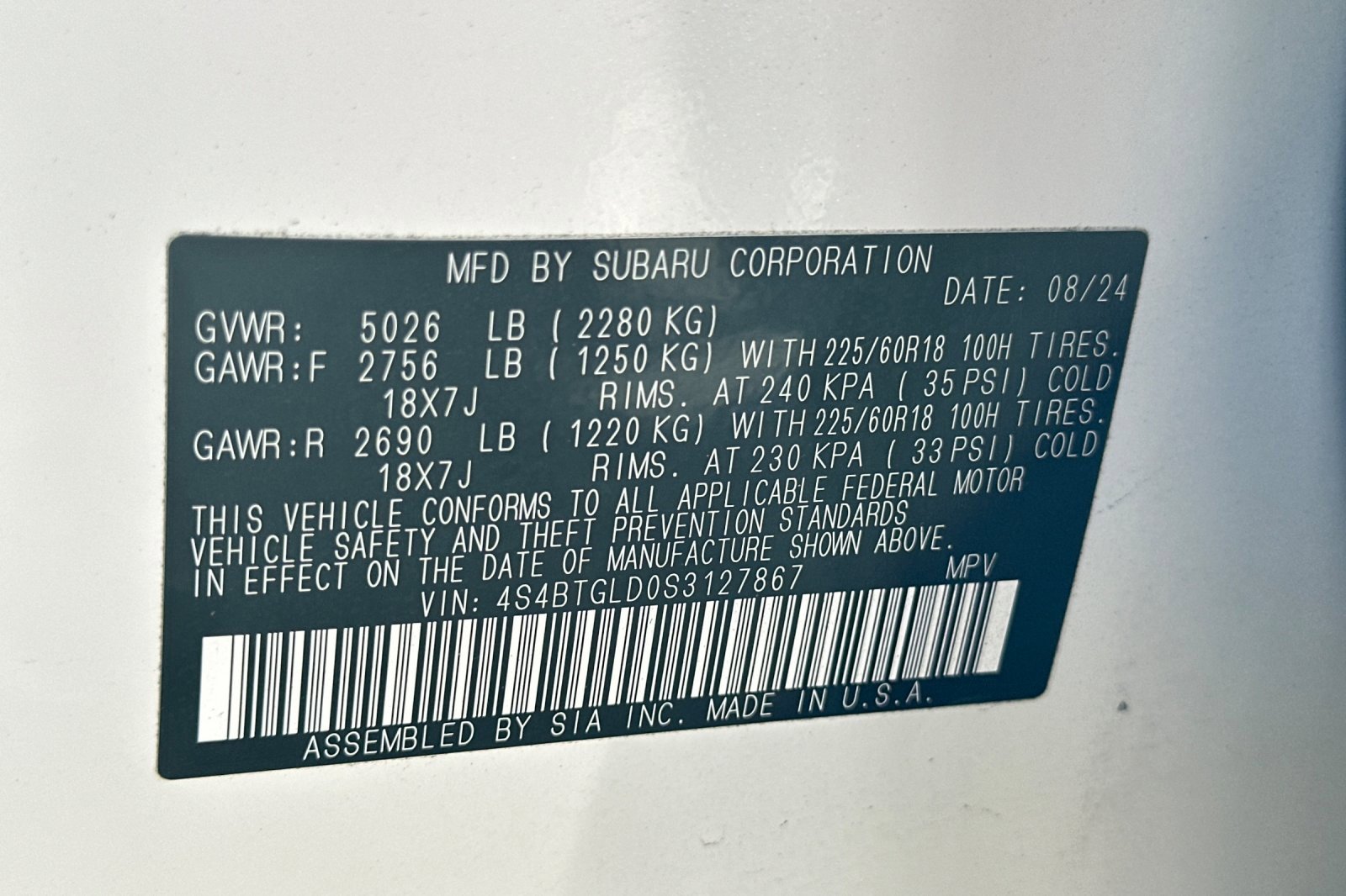 Certified 2025 Subaru Outback Onyx Edition XT image 30