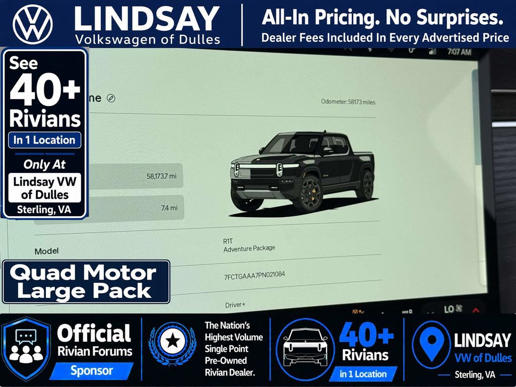 Used 2023 Rivian R1T Adventure AWD/4WD image 23