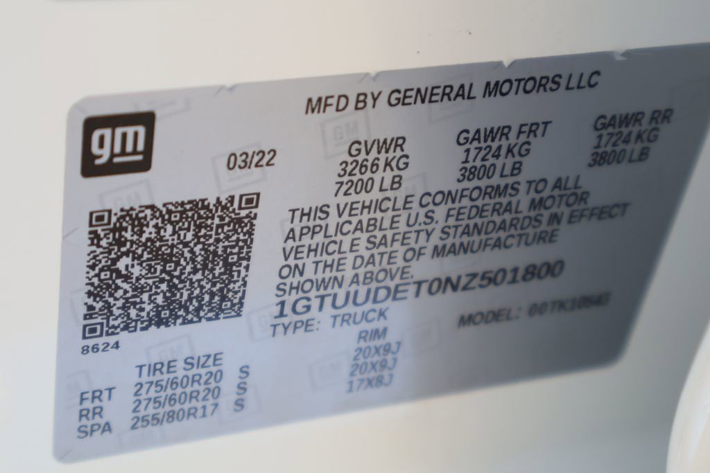 Used 2022 GMC Sierra 1500 SLT w/ SLT Premium Plus Package image 33