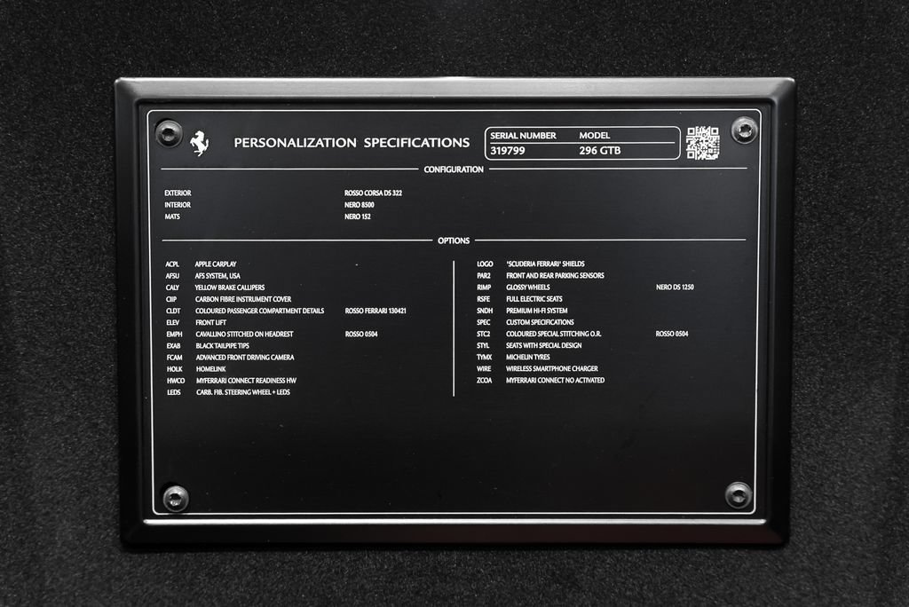Certified 2025 Ferrari 296 GTB RWD image 23