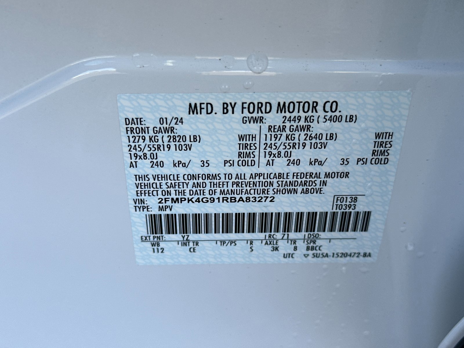 Certified 2024 Ford Edge SE w/ Black Appearance Package image 28