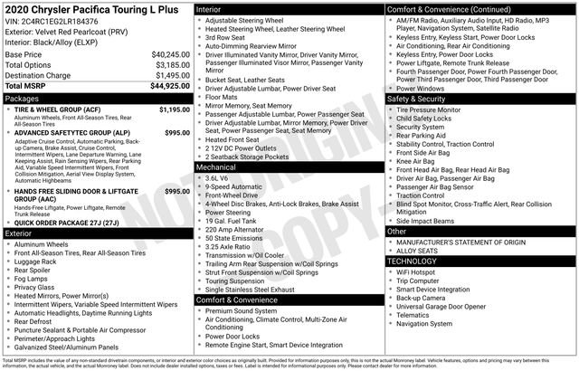 Used 2020 Chrysler Pacifica Touring-L Plus w/ Tire & Wheel Group image 15