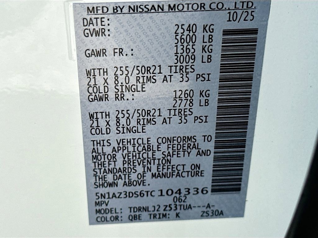 New 2026 Nissan Murano Platinum image 34