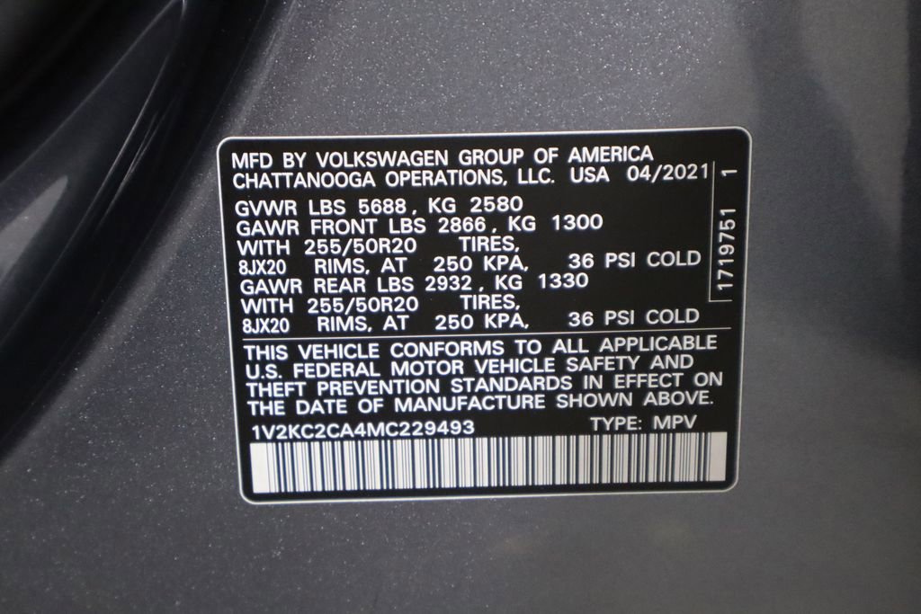 Used 2021 Volkswagen Atlas Cross Sport SE AWD/4WD image 39