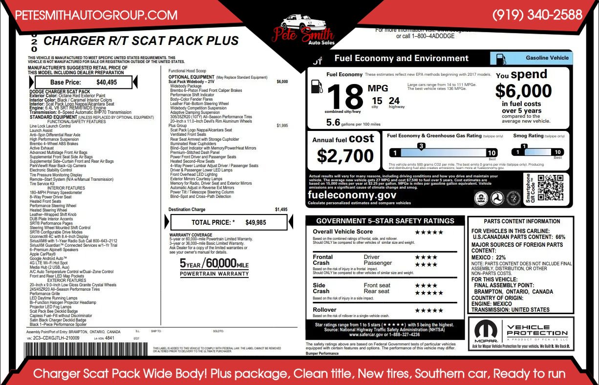 Used 2020 Dodge Charger Scat Pack image 42