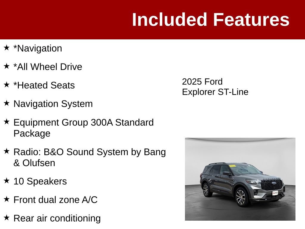 Used 2025 Ford Explorer ST-Line AWD/4WD image 3