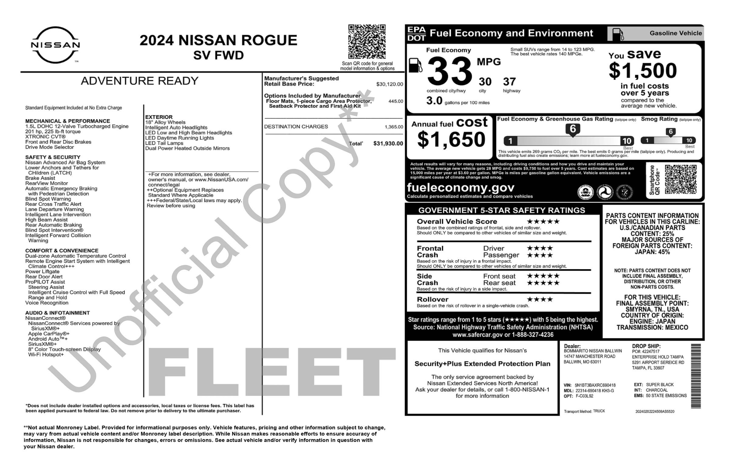 Used 2024 Nissan Rogue SV FWD image 5